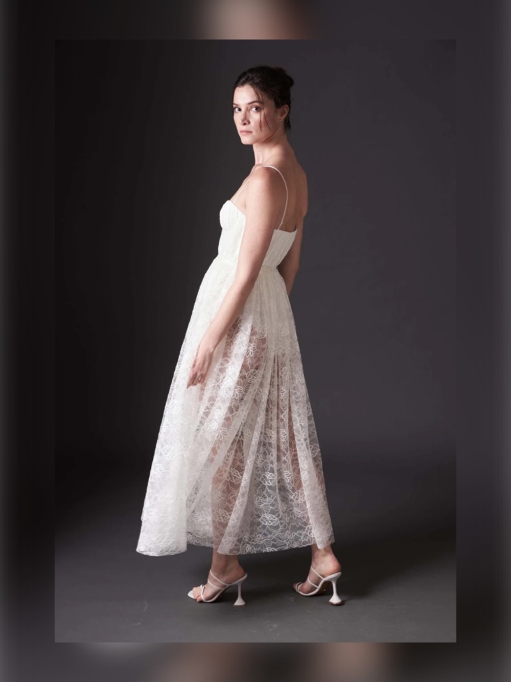 SAU LEE Selena Lace Midi Dress - Picture 5 of 15